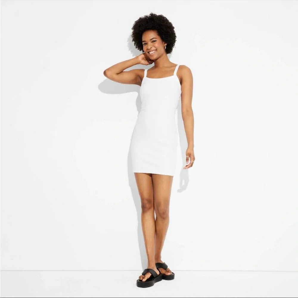 NWT WILD FABLE SCOOP NECK BODYCON MINI
